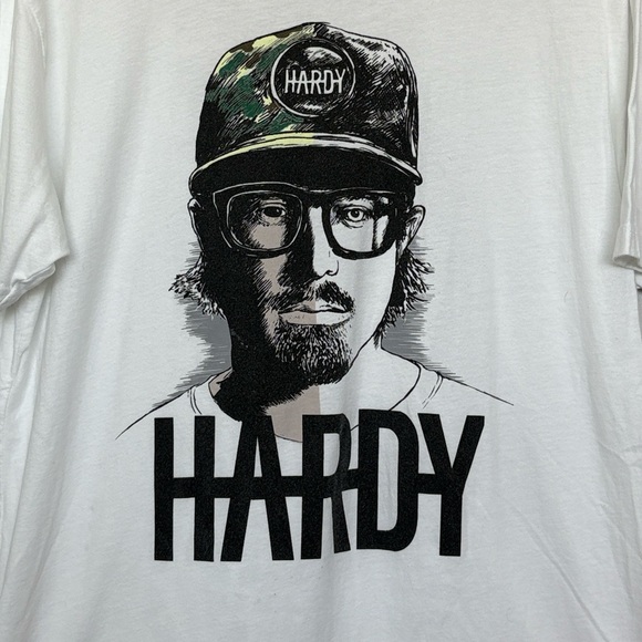 HARDY M&C WHITE GRAPHIC TOUR TSHIRT MENS XL - Picture 2 of 4